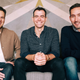 From left to right, Mike Krieger, Adam Mosseri, and Kevin Systrom